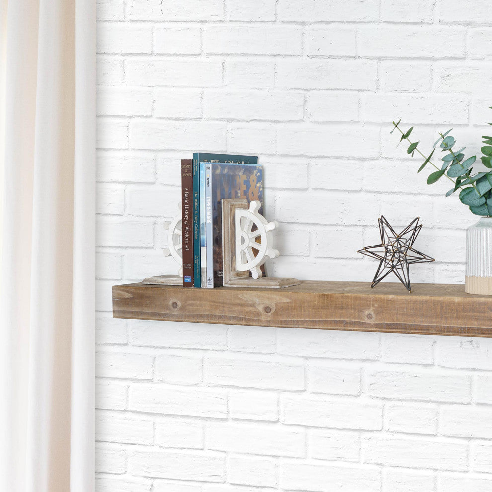 American Art Decor Heavy Duty Wood Bookends for Books/CDs/Vinyls/Magazines