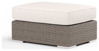 Coronado Canvas Natural Fast Drying Cushions Outdoor Ottoman