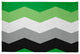 Aromantic Chevron Chenille Rug, Aromantic Chevron, 2'x3'