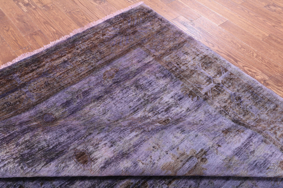 8' 1" X 9' 10" Full Pile Overdyed Hand Knotted Rug - WR1430
