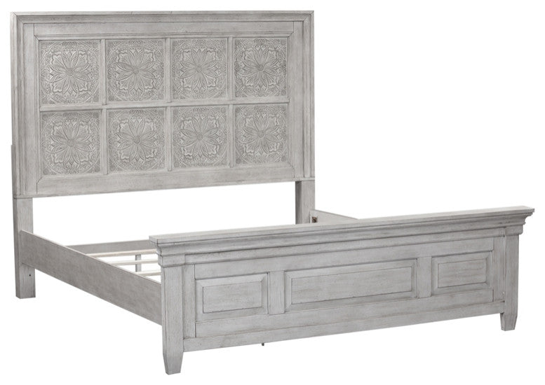 Heartland White Opt Queen Panel Bed