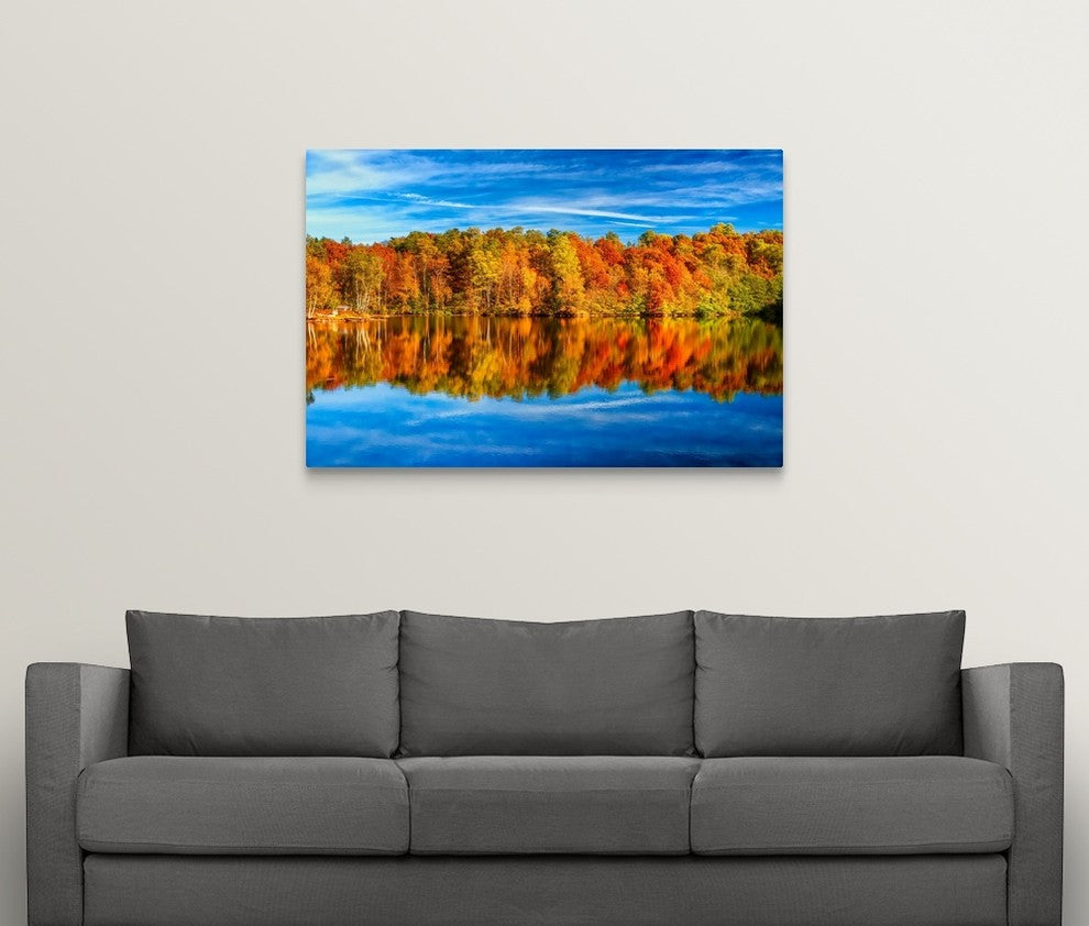 "The Two Faces Of Fall" Wrapped Canvas Art Print, 48"x32"x1.5"