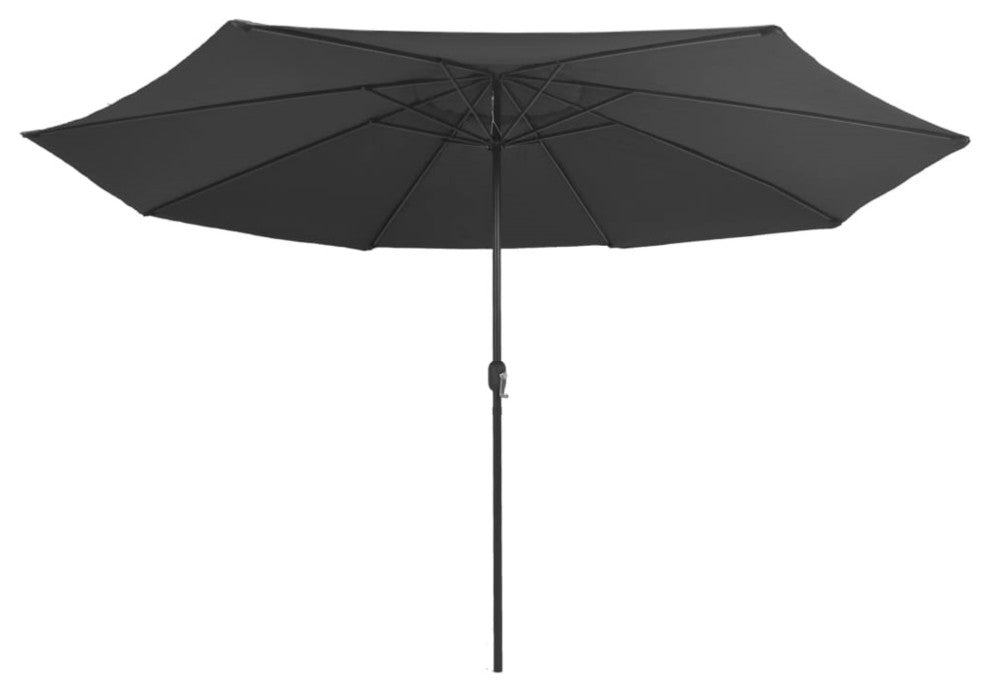 Vidaxl Outdoor Parasol With Metal Pole 157.5" Anthracite