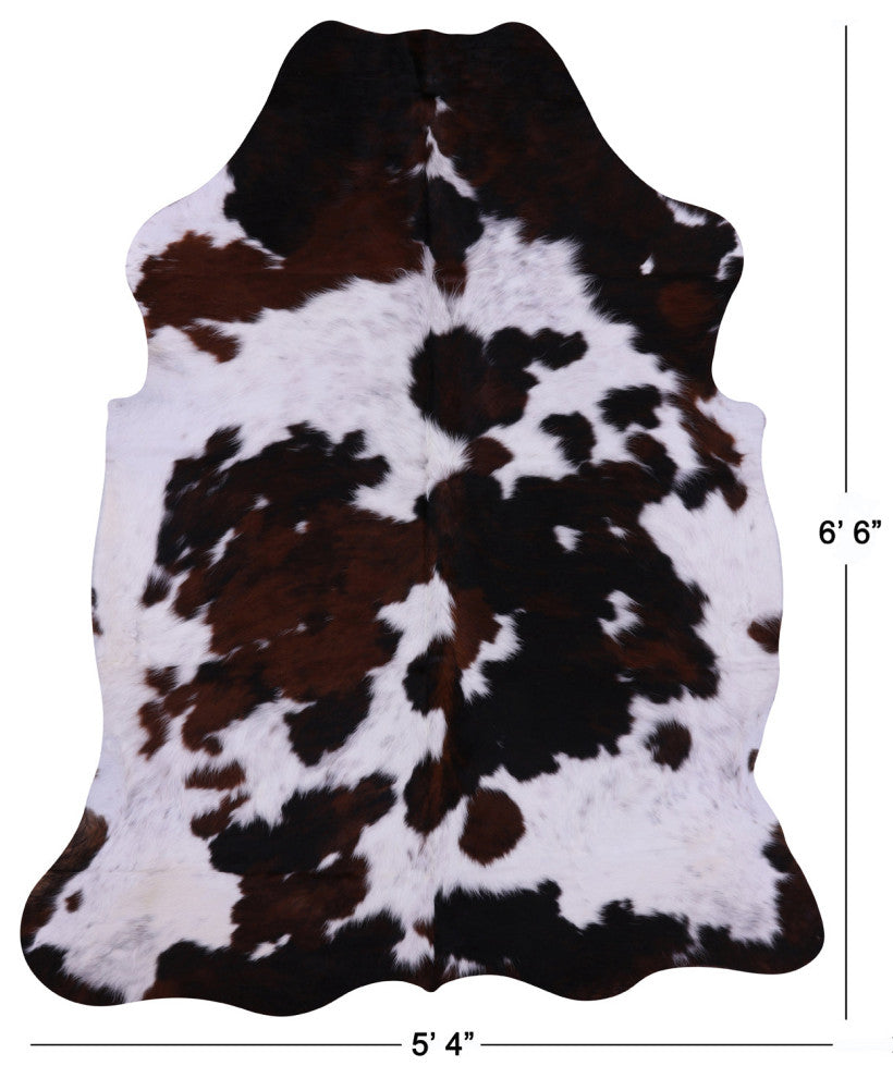 6' 6" X 5' 4" Natural Cowhide Rug C2260