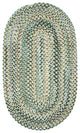Capel Ocracoke Deep Blue 0425_475 Braided Rugs - 27" X 48" Oval
