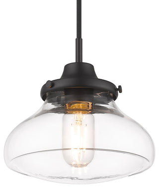 Golden Lighting 3419-S Nash 8"W Mini Pendant - Matte Black