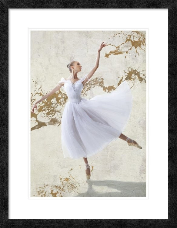 "White Ballerina" Framed Digital Print by Teo Rizzardi, 24x32"