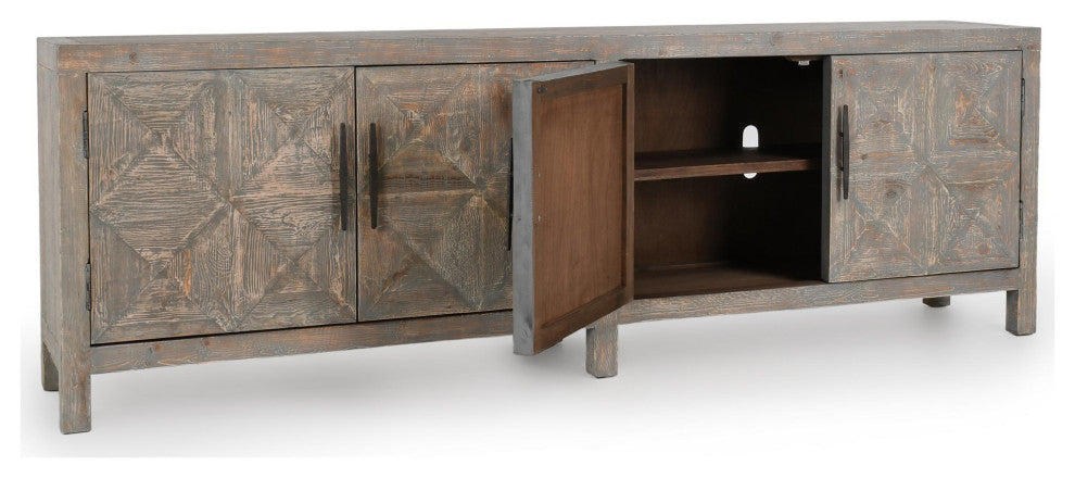 Elani 4-Door Sideboard, Gray