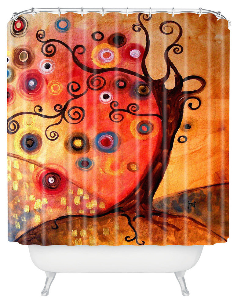 Natasha Wescoat With The Wave Shower Curtain
