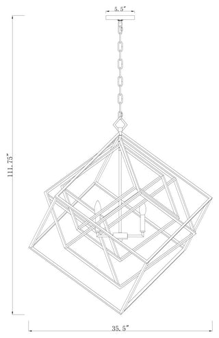 Zlite 457-6MB 6-Light Chandelier, Other