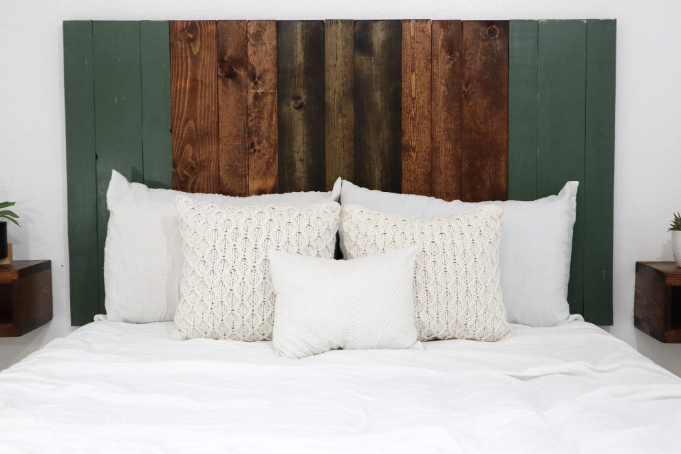 Handcrafted Headboard, Hanger Style, Forest Path Mix, Queen