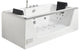 EAGO AM196ETL 6 ft Clear Rectangular Acrylic Whirlpool Bathtub for Two