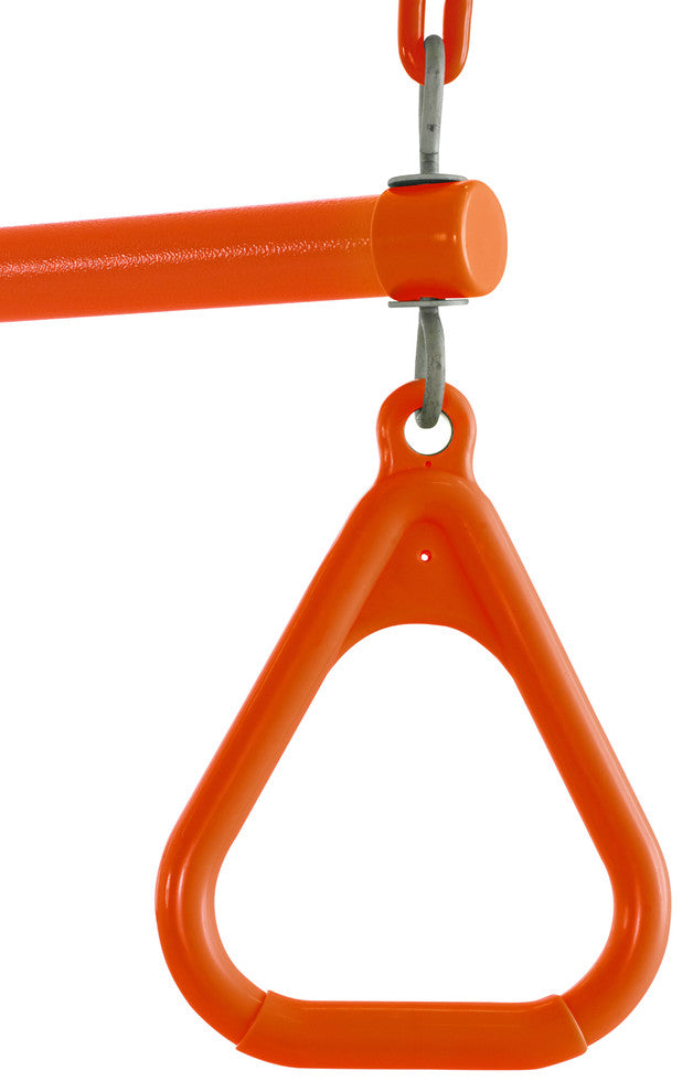 Swingan Trapeze Swing Bar Vinyl Coated Chain Fully Assembled, Orange