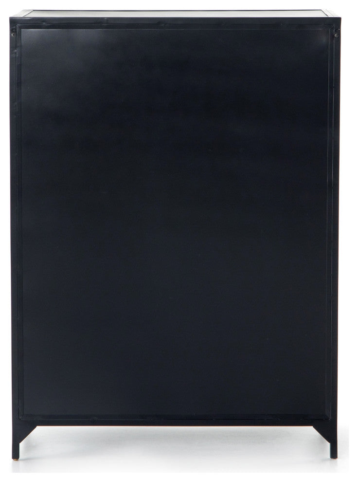 Belmont 8 Drawer Tall Dresser, Black