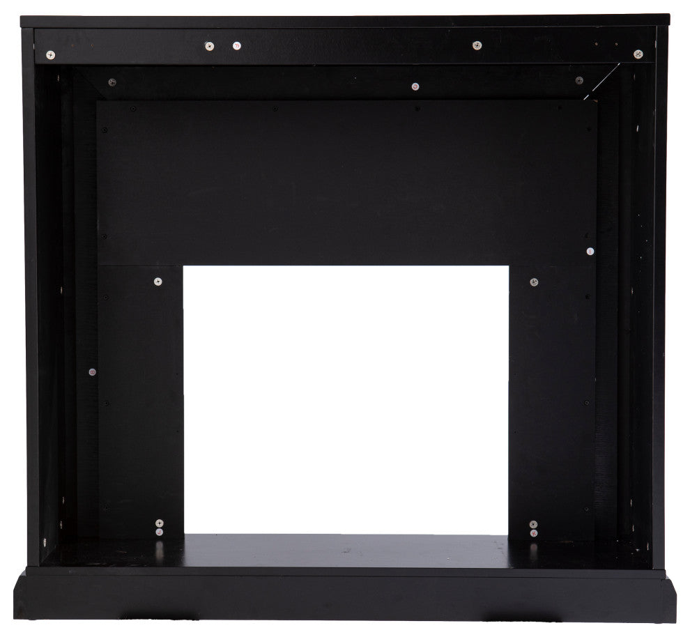 Trason Mirrored Faux Marble Color Changing Fireplace