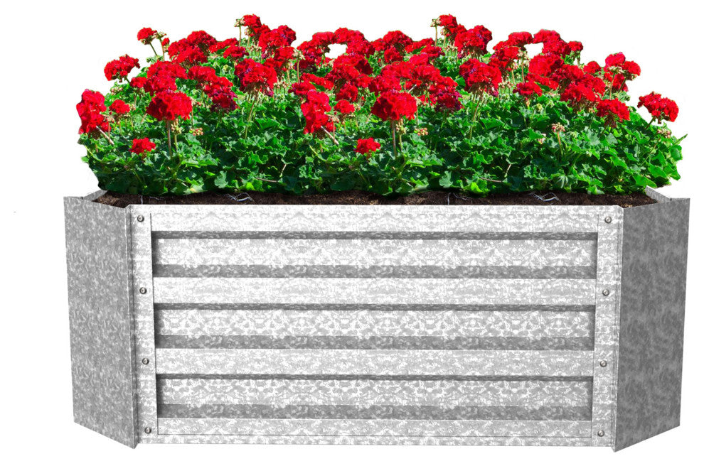 Raised Garden Bed Plant Holder Kit With Adjustable Galvanized Iron