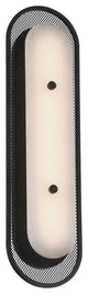 Tramore, Wall Sconce, 22", Matte Black, Alabaster