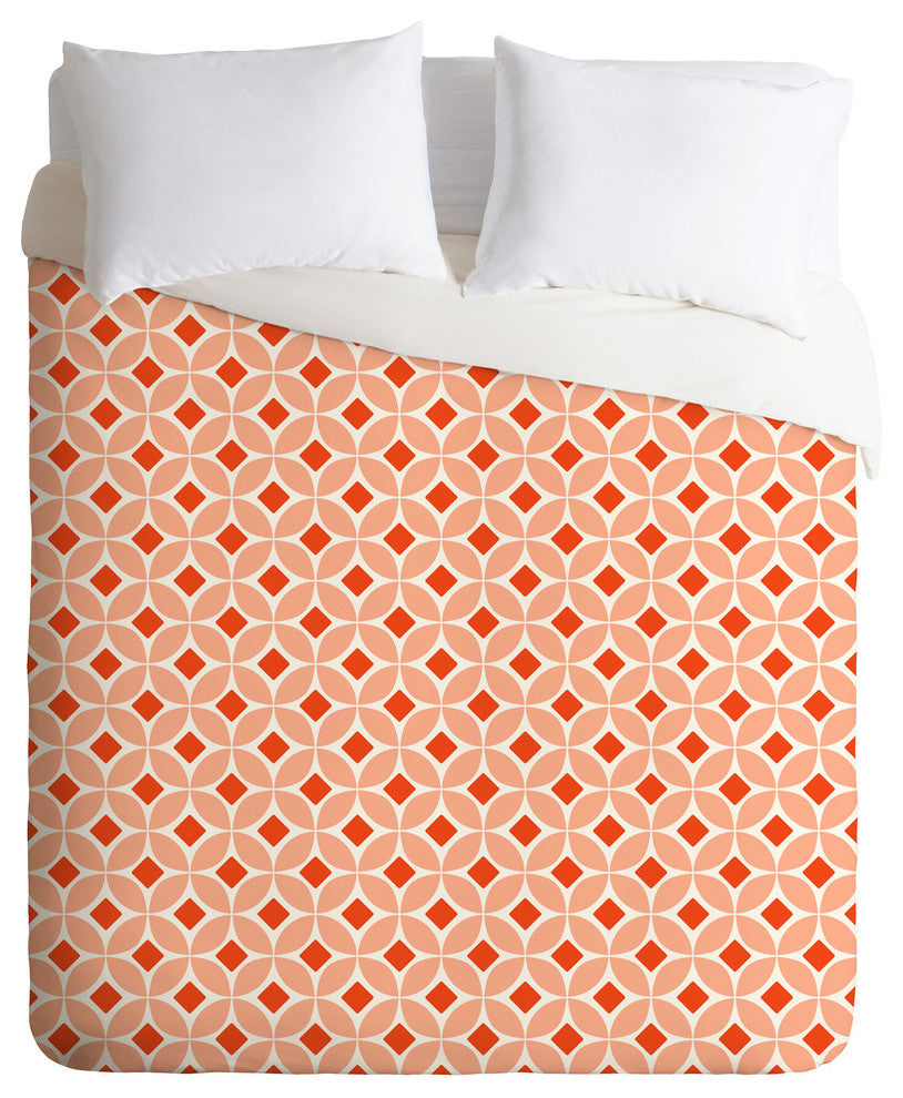 Deny Designs Caroline Okun Persimmon Duvet Cover - Lightweight