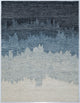 NuStory Surf Hand Tufted Abstract Area Rug in Blue, 7'6" X 9'6"