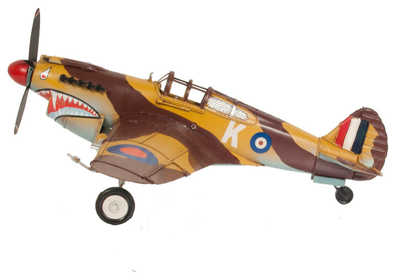 1941 Curtiss Hawk 81A Metal Handmade Scaled Model Metal scale model Airplane