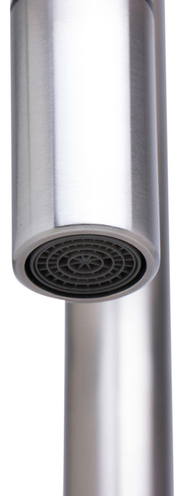 AB2028-BSS Solid Brushed Stainless Steel Single Hole Pull Down Kitchen Faucet