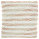 Nourison Home 20"x20" Mina Victory Ombre Woven Stripes Blush Throw Pillows