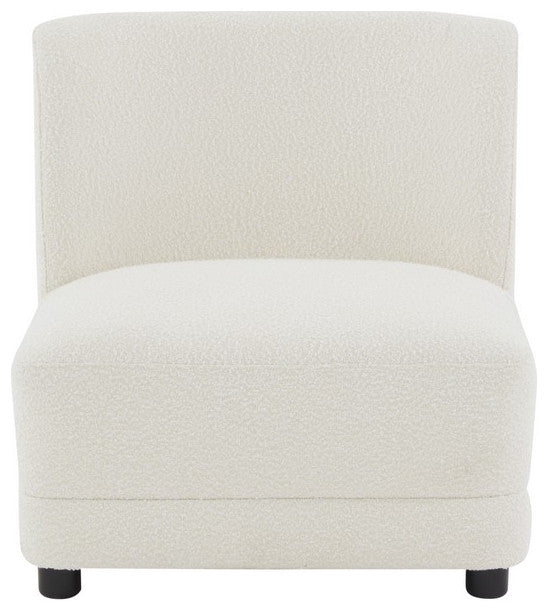Safavieh Couture Nessa Boucle Accent Chair Ivory / Black