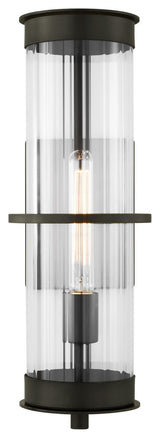 Alcona Large One Light Outdoor Wall Lantern, Antique Bronze