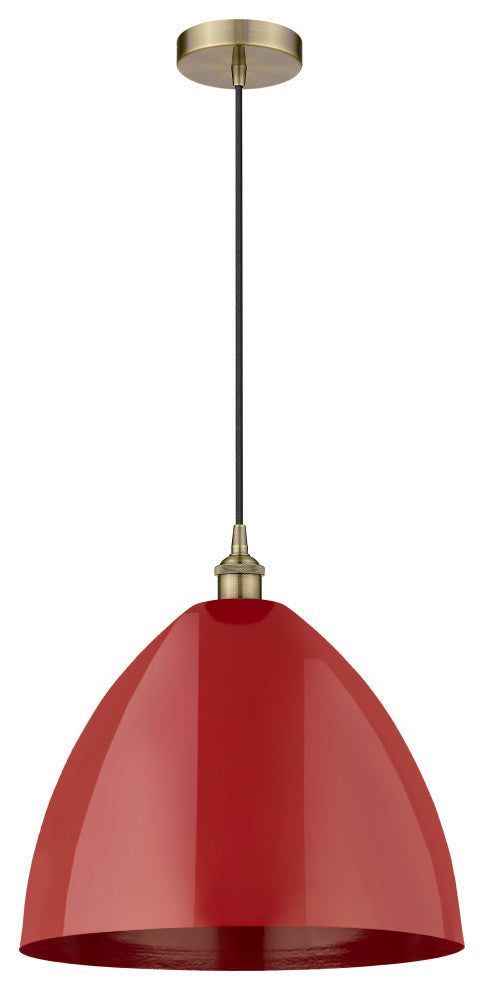 Innovations 616-1P-AB-MBD-16-RD 1-Light Mini Pendant, Antique Brass