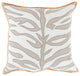 Surya Valentina VAL-001 18"x18" Pillow Kit, Ivory/Taupe/Bright Orange
