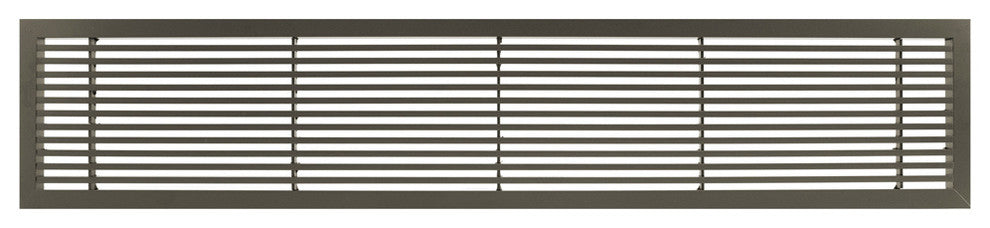 AG20 4"x36" Aluminum Fixed Bar Air Vent Grille, Antique Bronze Finish
