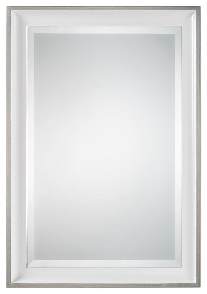 Uttermost Lahvahn White Silver Mirror