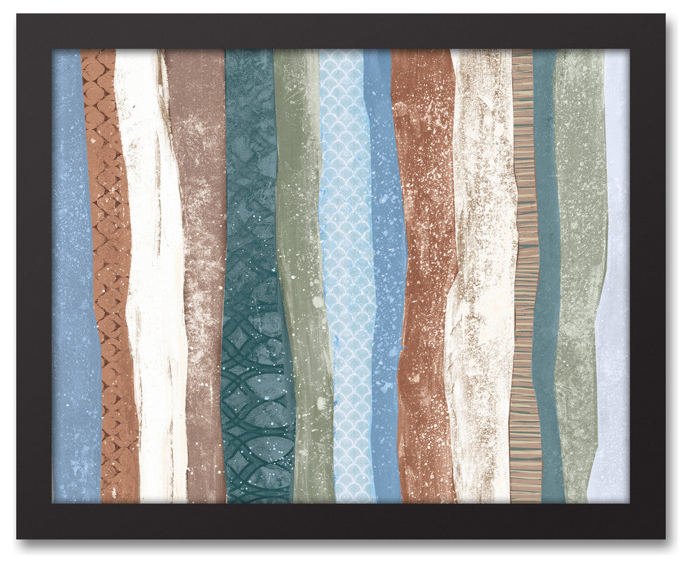Ocean Patterns 11x14 Black Framed Canvas