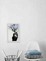 "Midnight Bloom" Framed Painting Print, 8"x12"