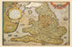 Map of England- Gallery Wrapped Canvas Art 28" x 42"