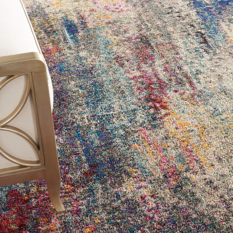 Nourison Celestial 9' x 12' Multicolor Modern Indoor Area Rug