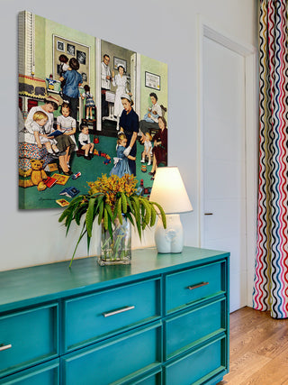 "Separation Anxiety" Painting Print on Canvas by Stevan Dohanos