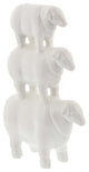 Polystone White Sheep Stack