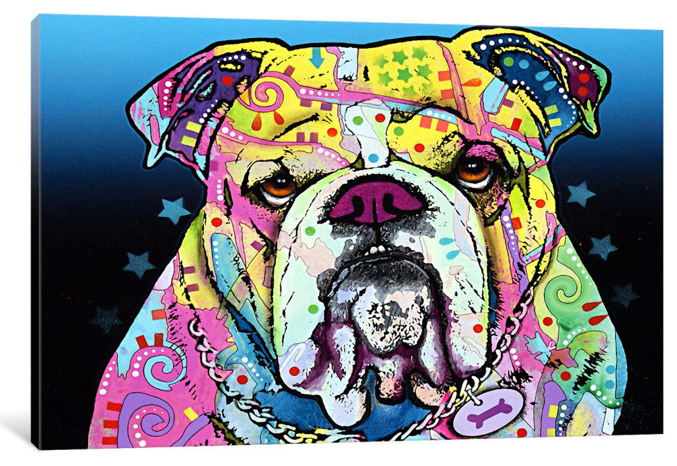 "The Bulldog" Wrapped Canvas Art Print, 26x18x1.5