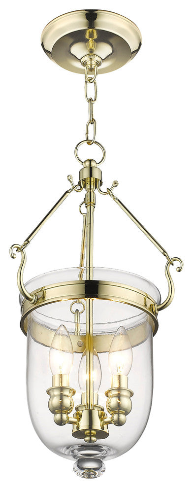 Jefferson Chain-Hang Light, Polished Brass