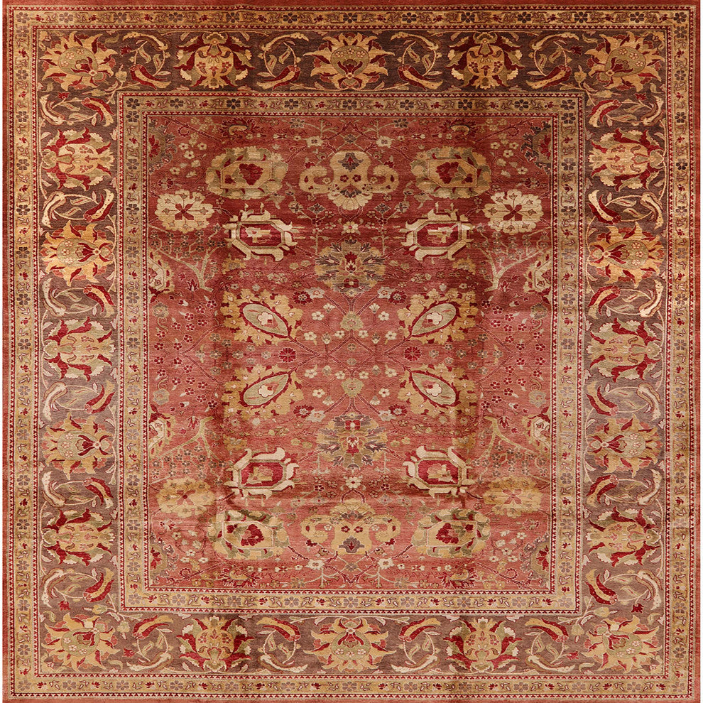 Ahgly Company Indoor Square Mid-Century Modern Area Rugs, 7' Square