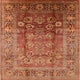 Ahgly Company Indoor Square Mid-Century Modern Area Rugs, 7' Square