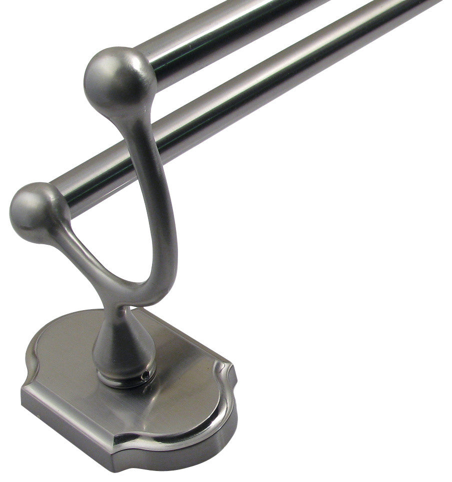 Wenmoor 24" Double Towel Bar, Satin Nickel