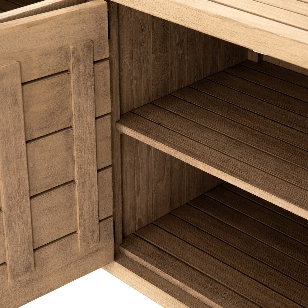 Lula Outdoor Sideboard-Washed Brown