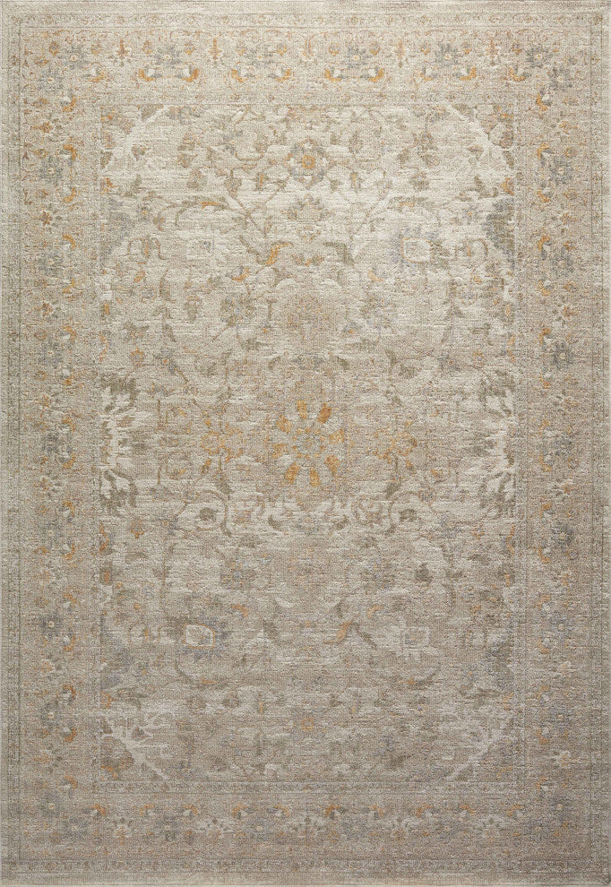 Chris Loves Julia x Loloi Rosemarie Ivory/Natural 5'-0" x 5'-0" Round Area Rug