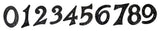 Decorative Iron House Numbers, Black, 2