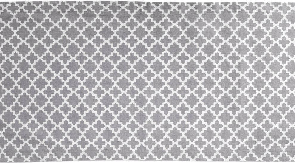 DII Gray Lattice Table Runner