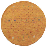 HAND KNOTTED LOOM WOOL ECO-FRIENDLY AREA RUGS- Rectangle, Orange, Contemporary