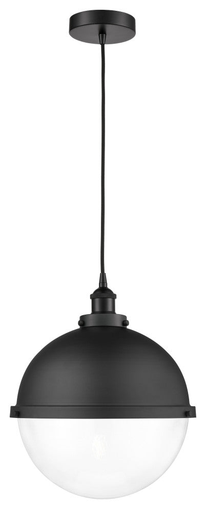 Innovations 616-1PH-BK-HFS-122-BK 1-Light Pendant, Matte Black