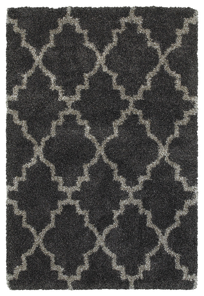 Oriental Weavers Henderson Charcoal/ Grey Geometric Indoor Area Rug 9'10"X12'10"